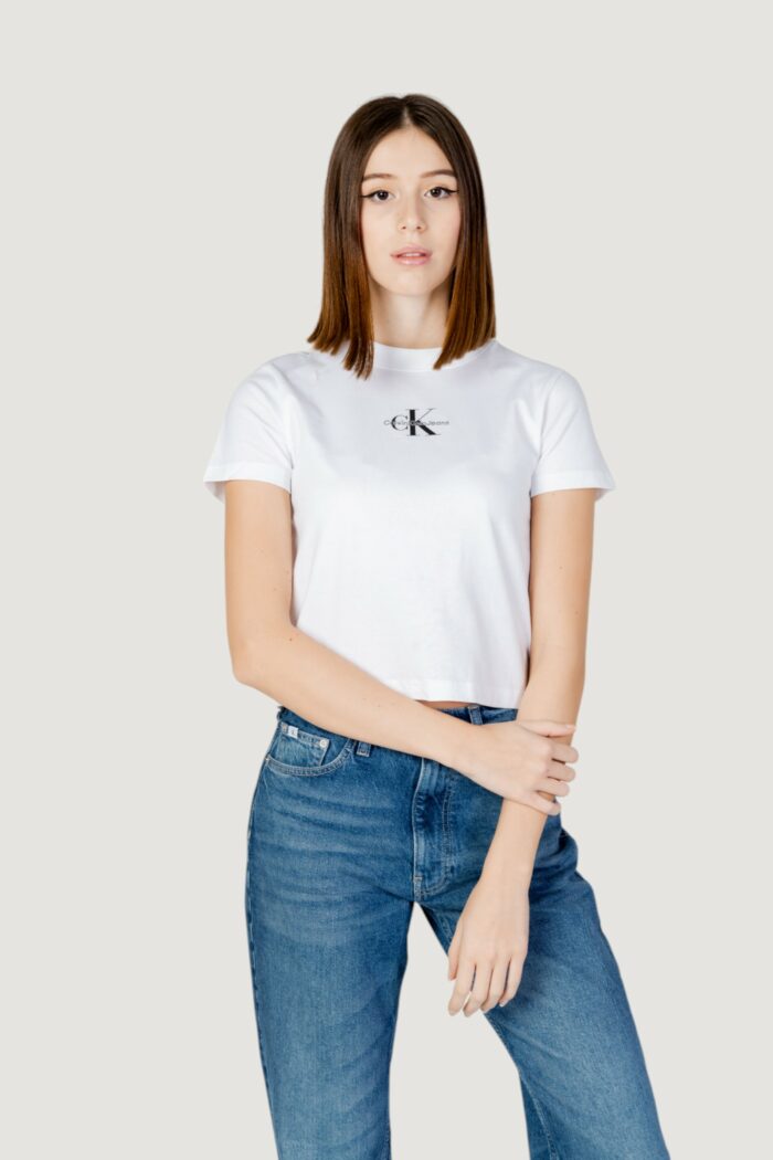 T-shirt Calvin Klein MONOLOGO BABY Bianco – Nero – J20J223113