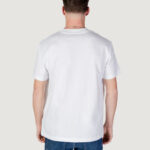 T-shirt Calvin Klein Jeans TEXTURED MONOLOGO TEE Bianco - Foto 4