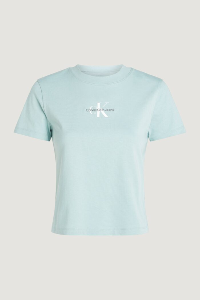 T-shirt Calvin Klein MONOLOGO BABY Blu Chiaro – J20J223113