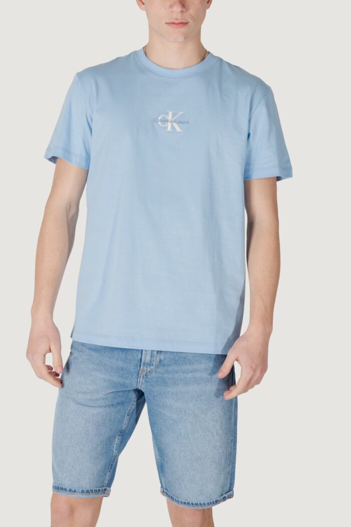 T-shirt Calvin Klein MONOLOGO TEE Celeste