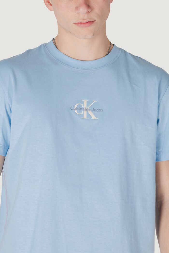 T-shirt Calvin Klein MONOLOGO TEE Celeste