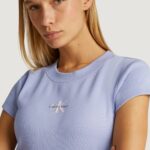 T-shirt Calvin Klein Jeans MONOGRAM BABY TEE Lilla - Foto 4