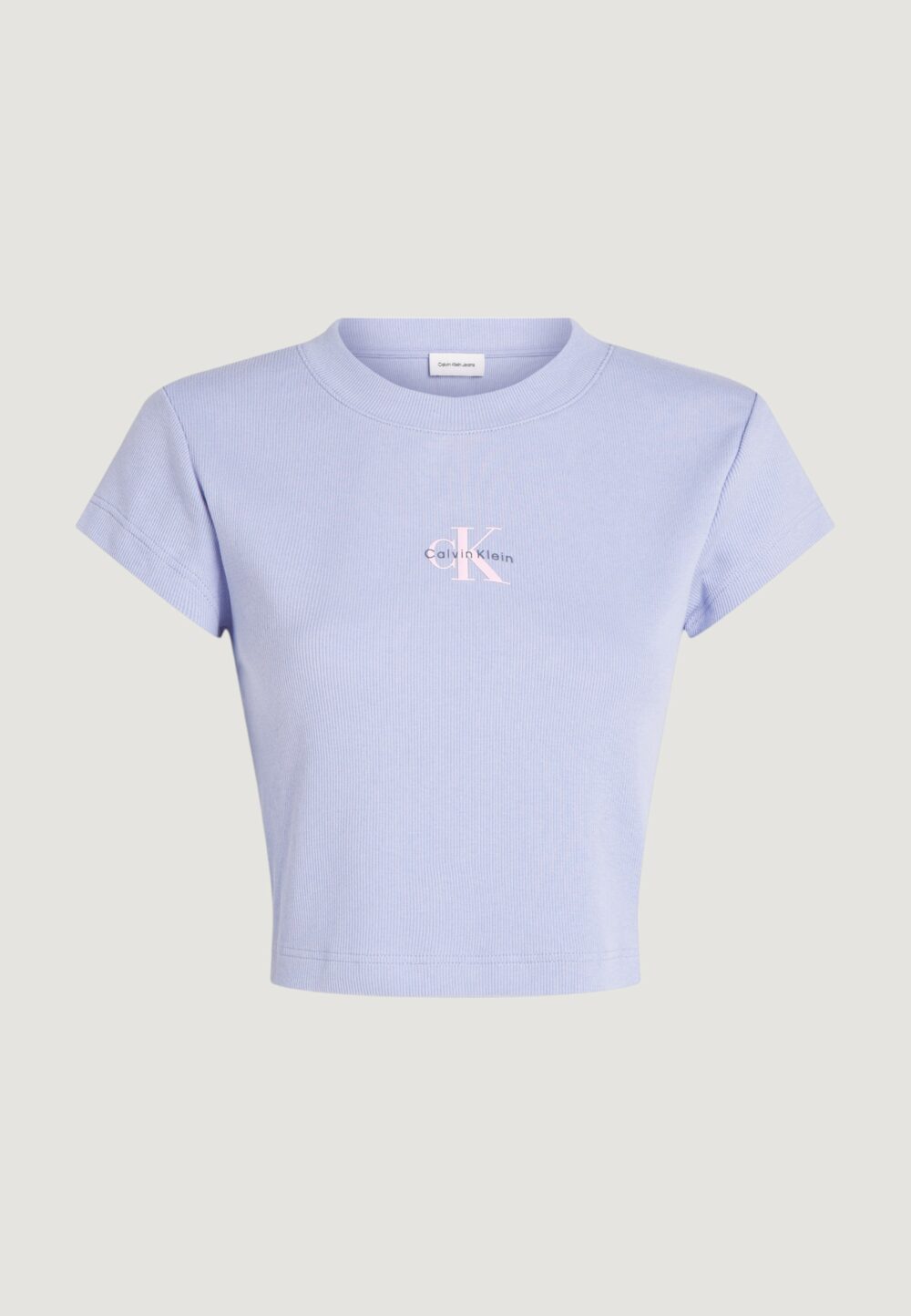 T-shirt Calvin Klein Jeans MONOGRAM BABY TEE Lilla - Foto 5