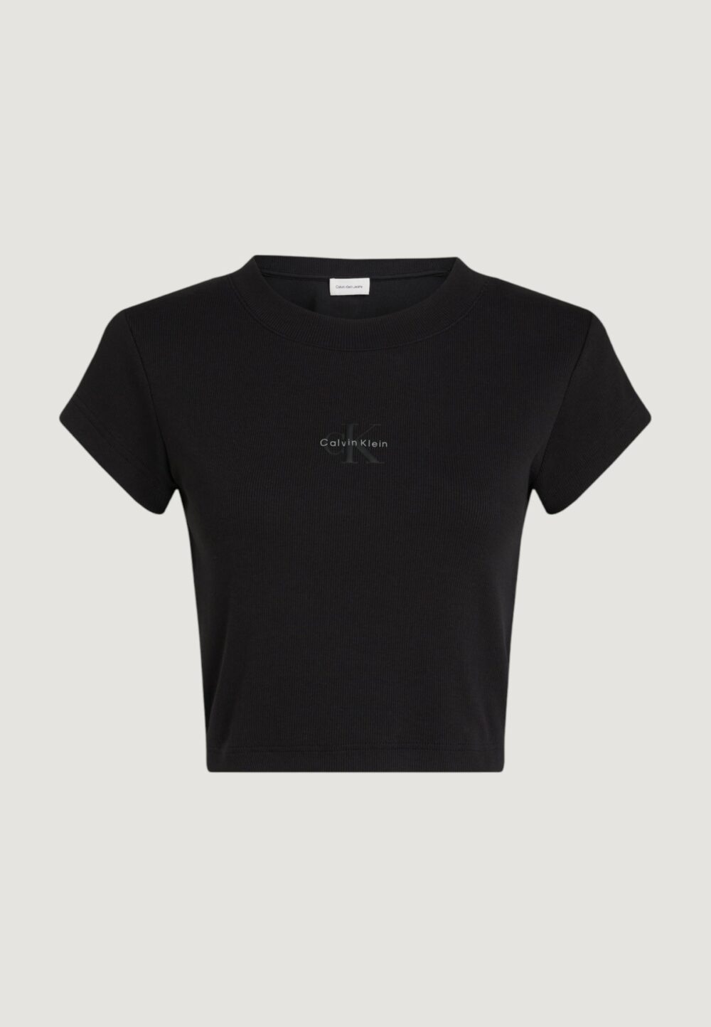 T-shirt Calvin Klein Jeans MONOGRAM BABY TEE Nero - Foto 5