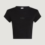 T-shirt Calvin Klein Jeans MONOGRAM BABY TEE Nero - Foto 5