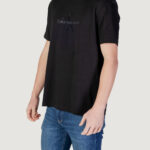 T-shirt Calvin Klein Jeans SHINY MONOLOGO TEE Nero - Foto 2