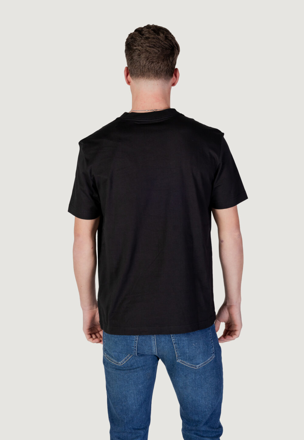 T-shirt Calvin Klein Jeans SHINY MONOLOGO TEE Nero - Foto 4