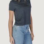 T-shirt Calvin Klein Jeans WASHED PUFF PRINT Nero - Foto 3