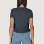 T-shirt Calvin Klein Jeans WASHED PUFF PRINT Nero - Foto 4