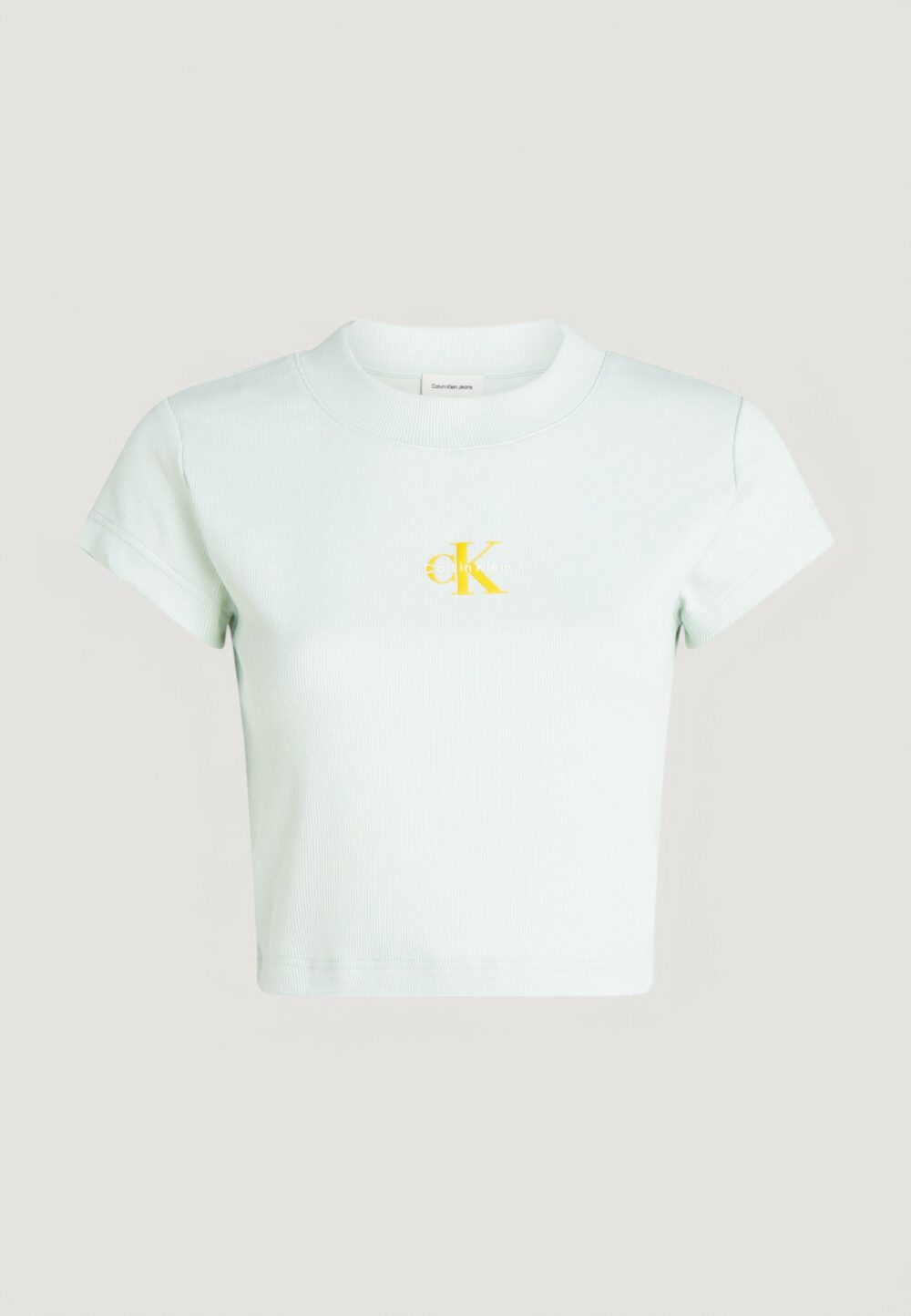 T-shirt Calvin Klein Jeans MONOGRAM BABY TEE Verde - Foto 2