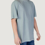 T-shirt Calvin Klein Jeans WASHED PUFF PRINT Verde - Foto 3