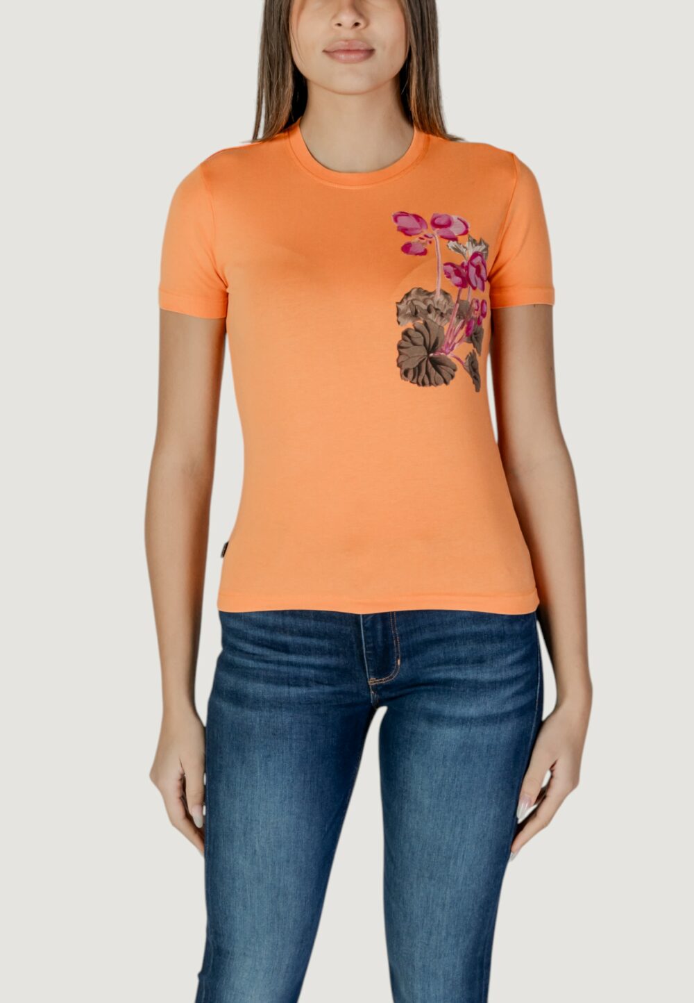 T-shirt Desigual TS_BOTANICAL_LACROIX Arancione - Foto 1