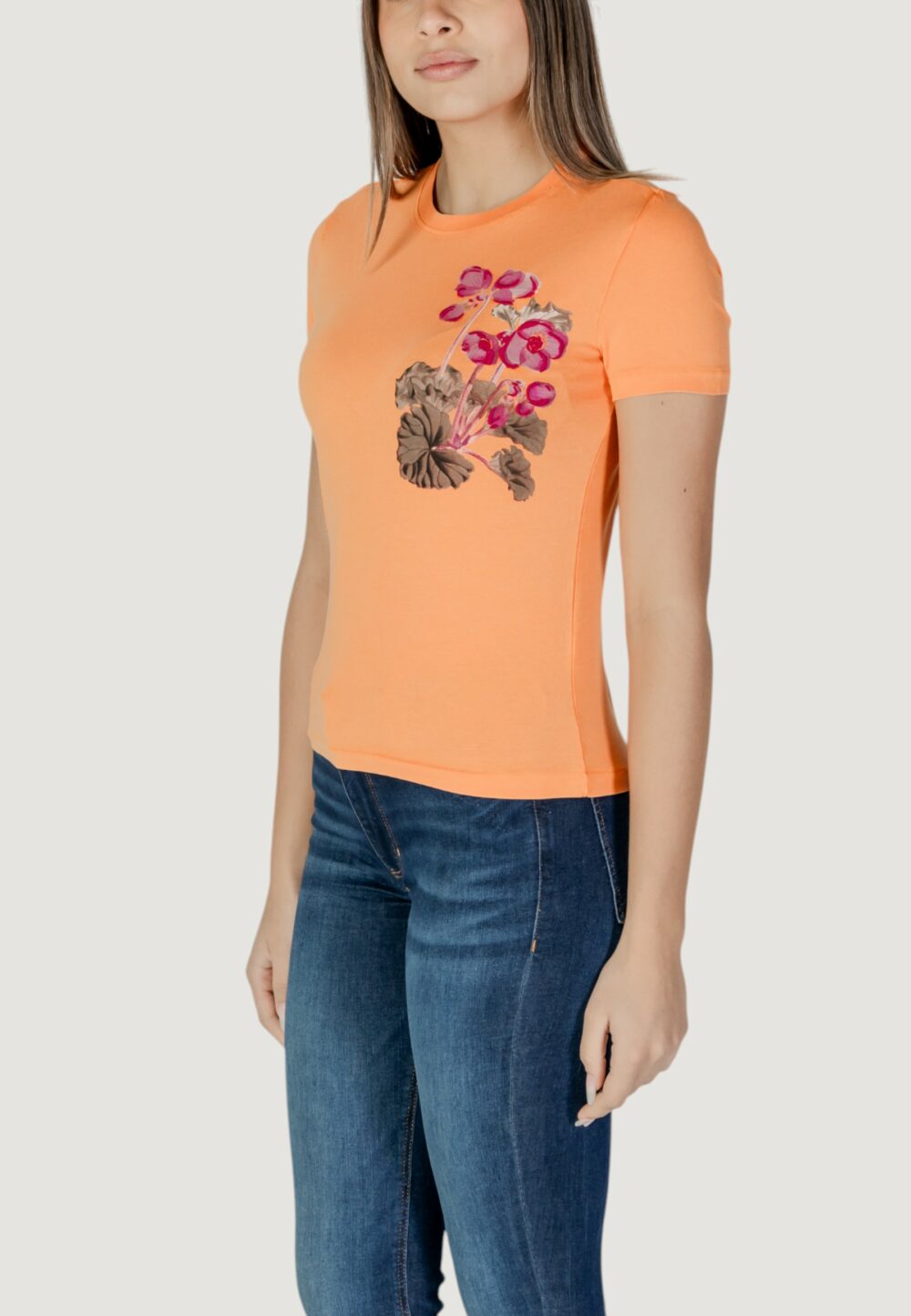 T-shirt Desigual TS_BOTANICAL_LACROIX Arancione - Foto 2