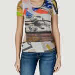 T-shirt Desigual TS_COLLAGE Beige - Foto 1