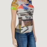 T-shirt Desigual TS_COLLAGE Beige - Foto 3