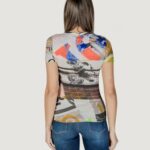 T-shirt Desigual TS_COLLAGE Beige - Foto 4