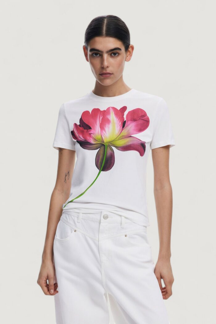 T-shirt Desigual TS_PLATA Bianco