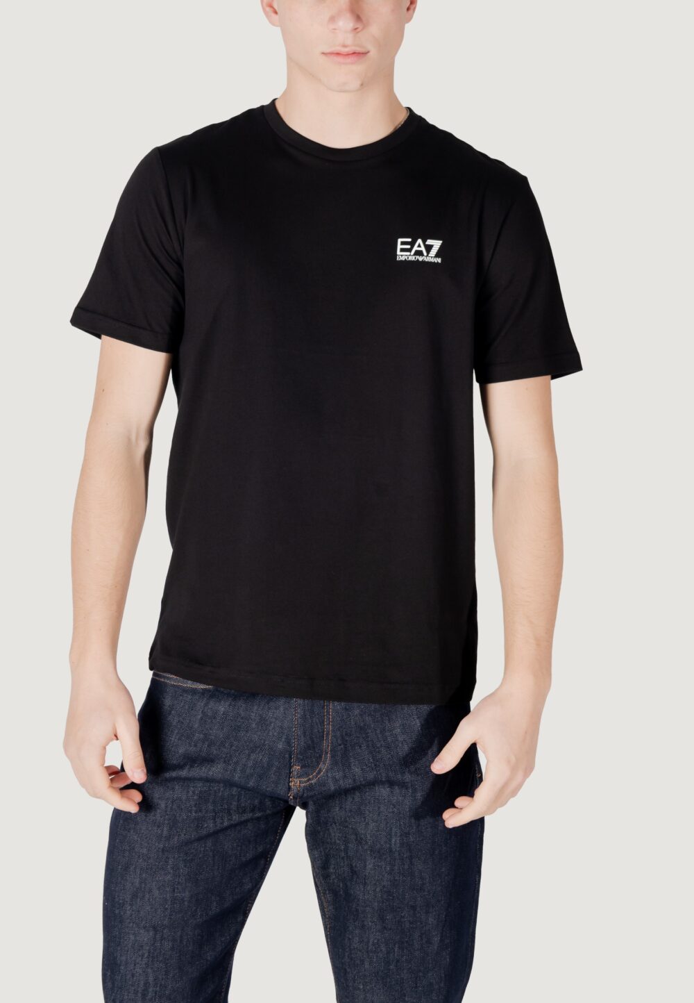 T-shirt EA7  Black Silver - Foto 1