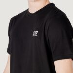 T-shirt EA7  Black Silver - Foto 3