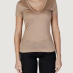 T-shirt Guess VN SS LIGHT BASIC Beige scuro - Foto 1