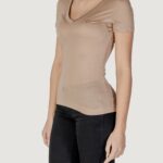 T-shirt Guess VN SS LIGHT BASIC Beige scuro - Foto 4