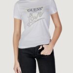 T-shirt Guess CN SS LOVE TRIANGLE Bianco - Foto 1