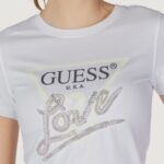 T-shirt Guess CN SS LOVE TRIANGLE Bianco - Foto 5