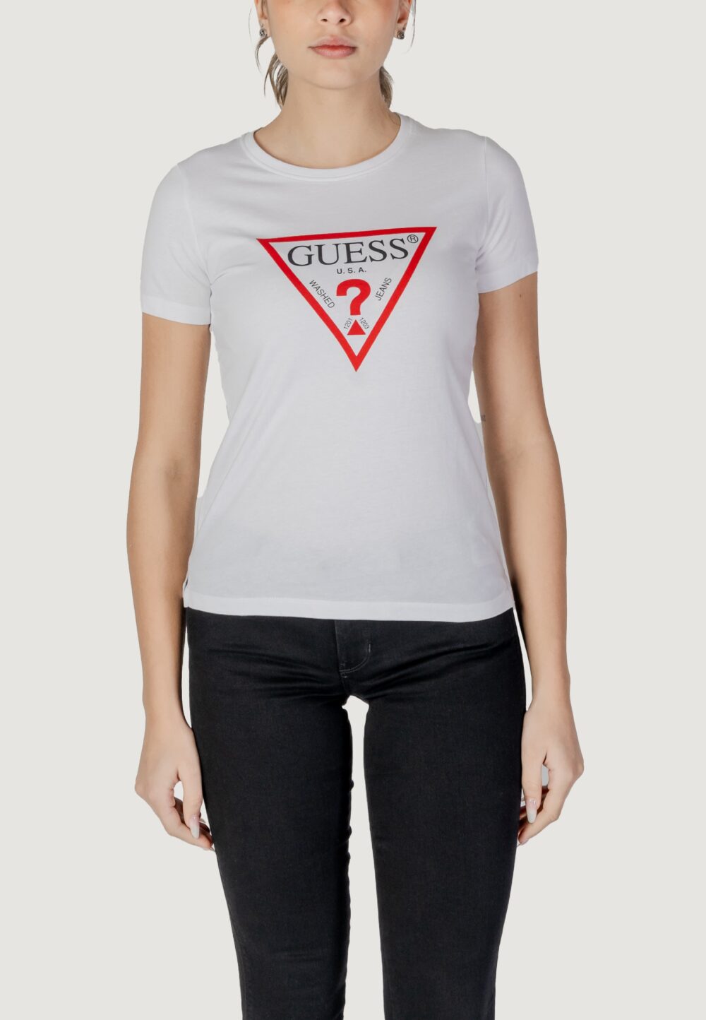 T-shirt Guess SS CN ORIGINAL TEE Bianco - Foto 1