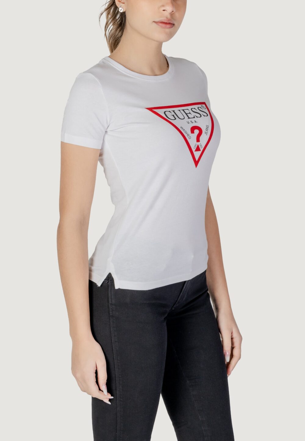 T-shirt Guess SS CN ORIGINAL TEE Bianco - Foto 2