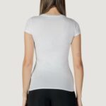 T-shirt Guess SS TRIANGLE OMBRE R3 Bianco - Foto 4