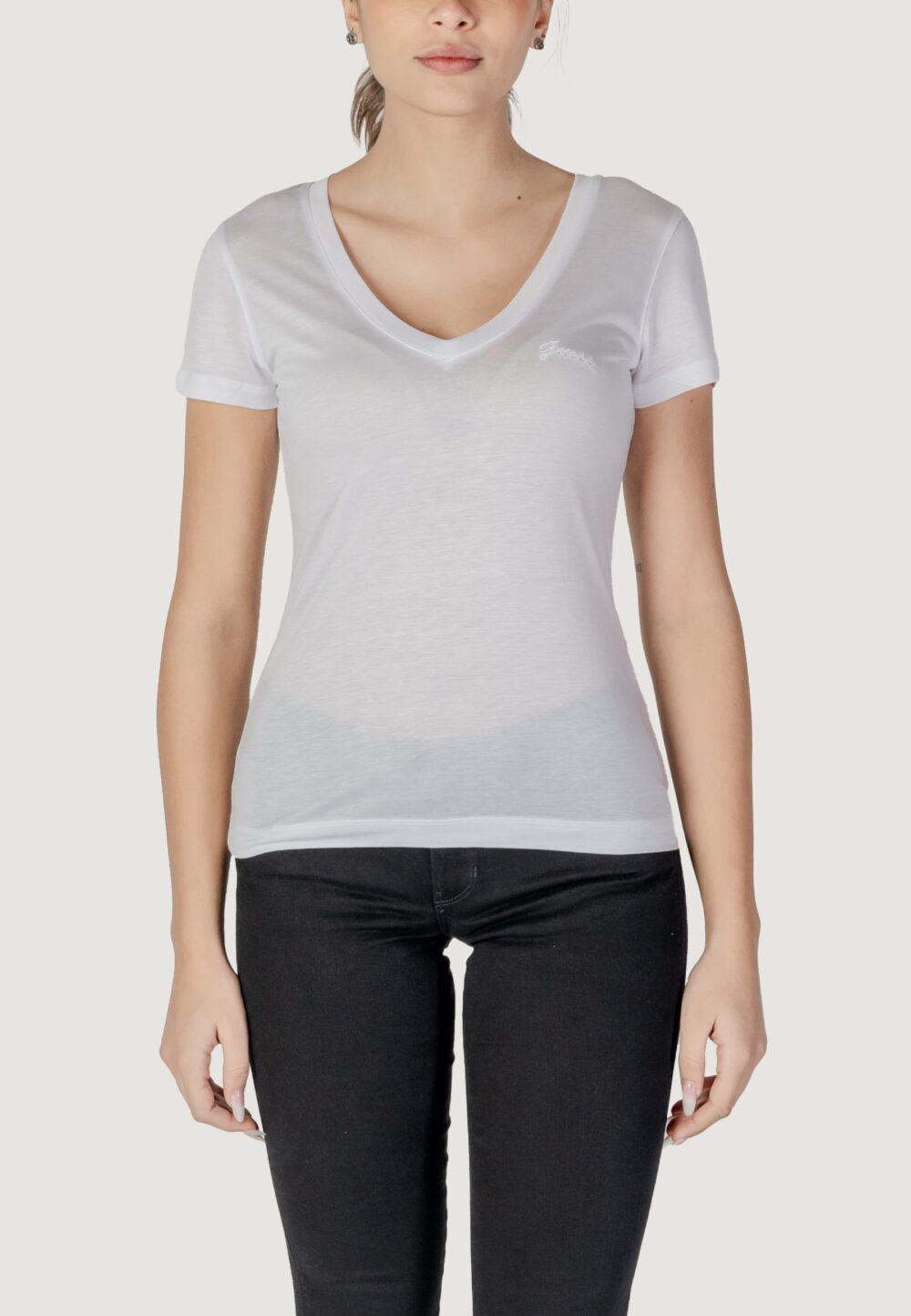 T-shirt Guess VN SS LIGHT BASIC Bianco - Foto 1