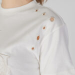 T-shirt Guess CN SS EYELET TONE ON Crema - Foto 5