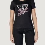 T-shirt Guess CN SS LOVE TRIANGLE Nero - Foto 1