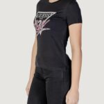 T-shirt Guess CN SS LOVE TRIANGLE Nero - Foto 4