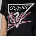 T-shirt Guess CN SS LOVE TRIANGLE Nero - Foto 5