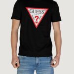 T-shirt Guess CN SS ORIGINAL LOGO Nero - Foto 2