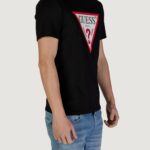 T-shirt Guess CN SS ORIGINAL LOGO Nero - Foto 4