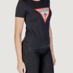 T-shirt Guess SS CN ORIGINAL TEE Nero - Foto 4