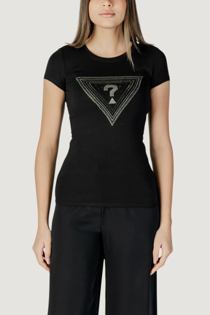 T-shirt Guess SS TRIANGLE OMBRE R3 Nero