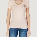 T-shirt Guess VN MINI TRIANGLE Rosa Antico - Foto 1