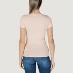 T-shirt Guess VN MINI TRIANGLE Rosa Antico - Foto 4