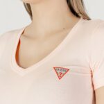 T-shirt Guess VN MINI TRIANGLE Rosa Antico - Foto 5