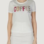 T-shirt Jacqueline de Yong Jdymichigan Life S/S Print Top Jrs Bianco - Foto 1