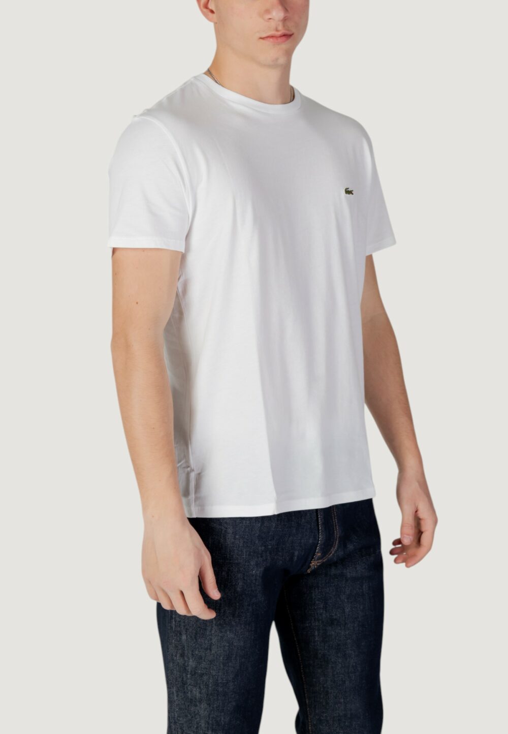 T-shirt LACOSTE  Bianco - Foto 3