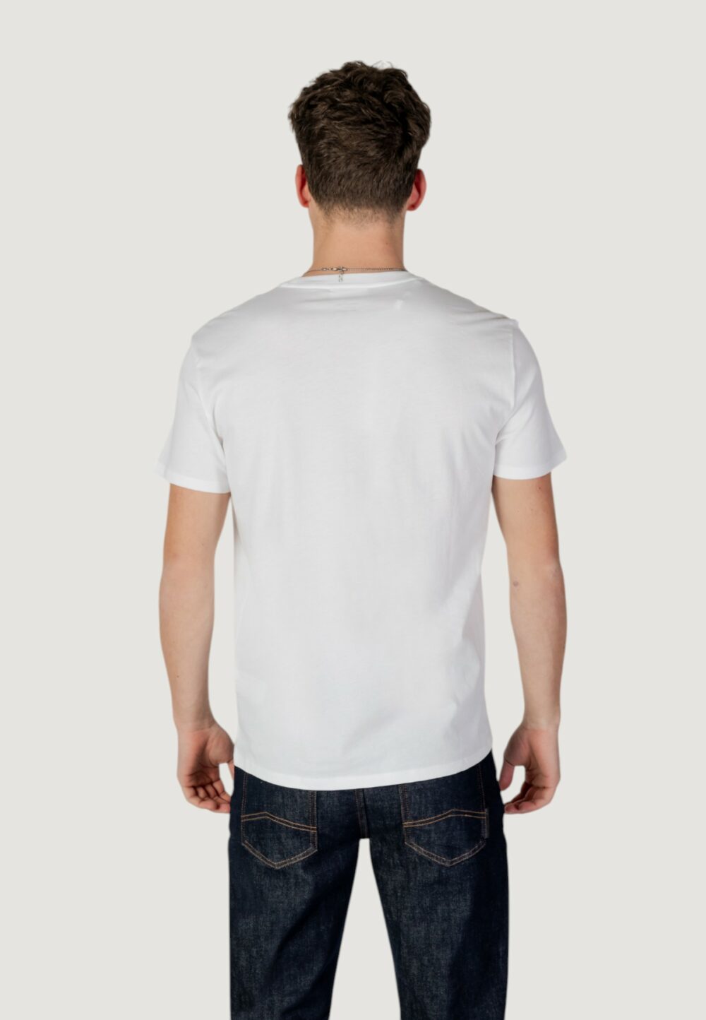 T-shirt LACOSTE  Bianco - Foto 4