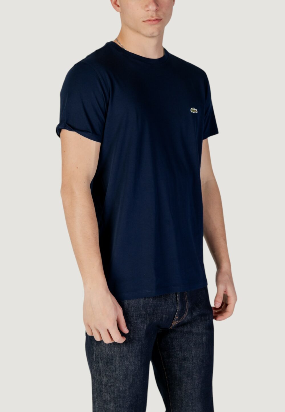 T-shirt LACOSTE  Blue scuro - Foto 3