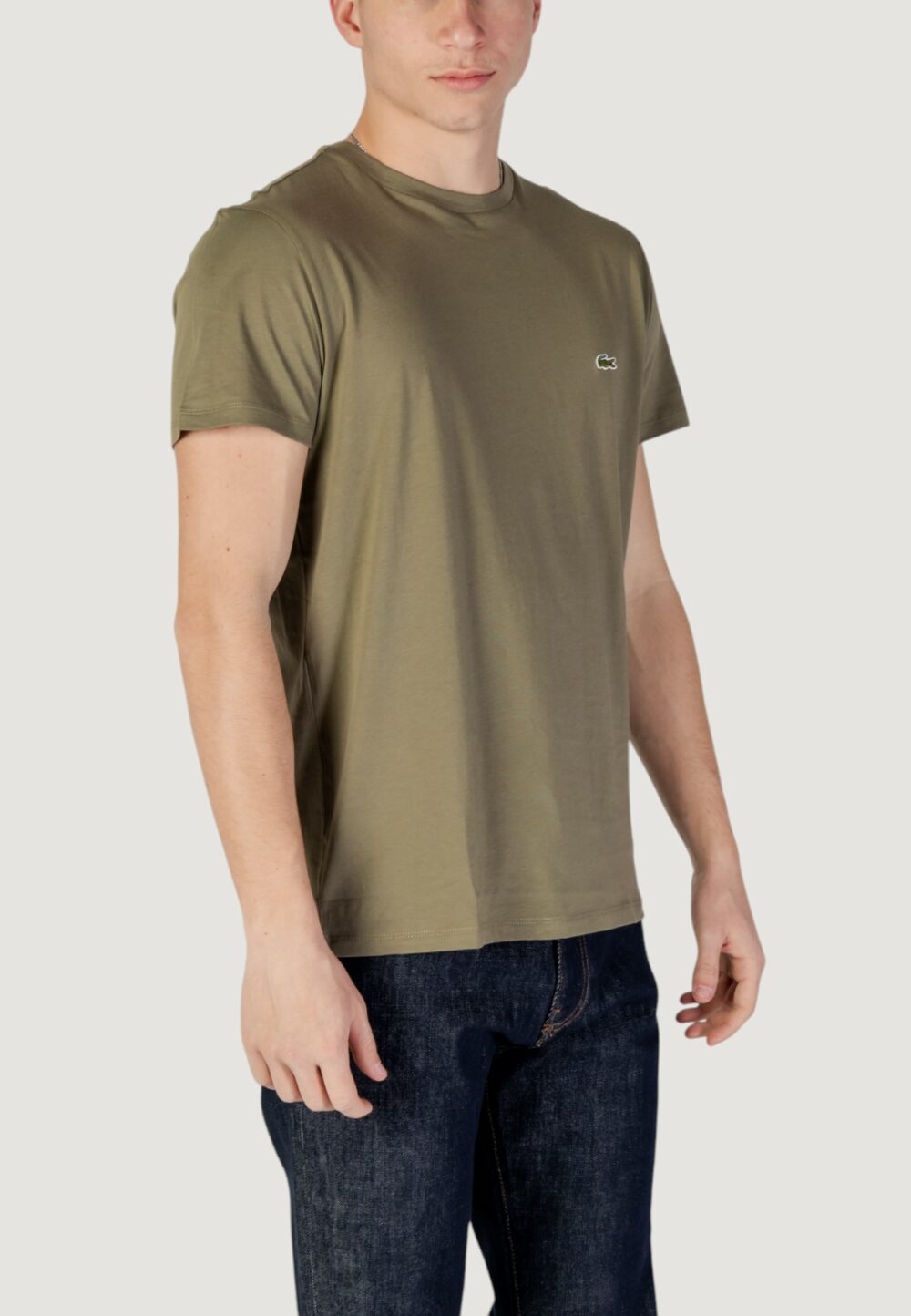 T-shirt LACOSTE  VERDE SALVIA - Foto 3