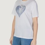 T-shirt Liu-Jo ECS MODA M/C Bianco - Blu - Foto 3