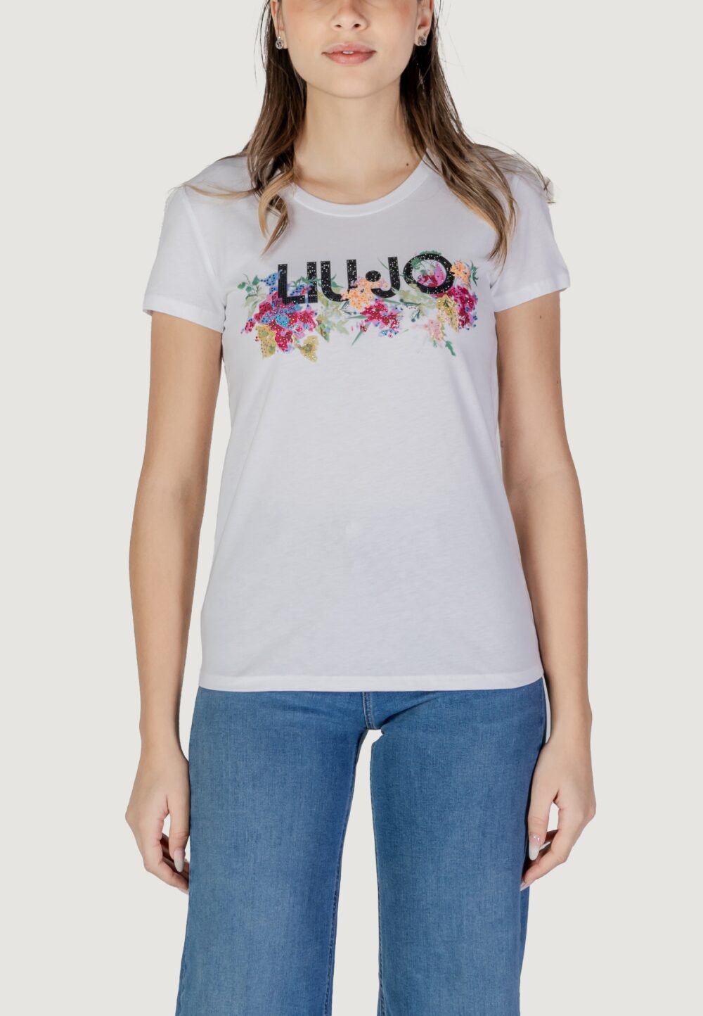 T-shirt Liu-Jo ECS MODA M/C Bianco - Foto 1