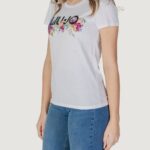 T-shirt Liu-Jo ECS MODA M/C Bianco - Foto 4